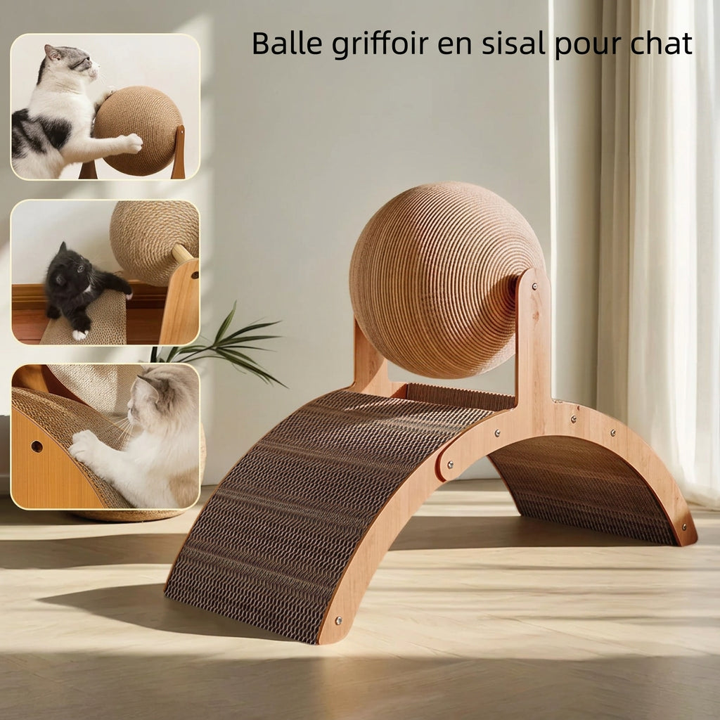 Boule griffoir Bois – détails