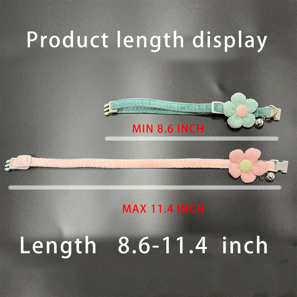 Longueur du collier Fleur Printemps : de 21,8 à 29 cm