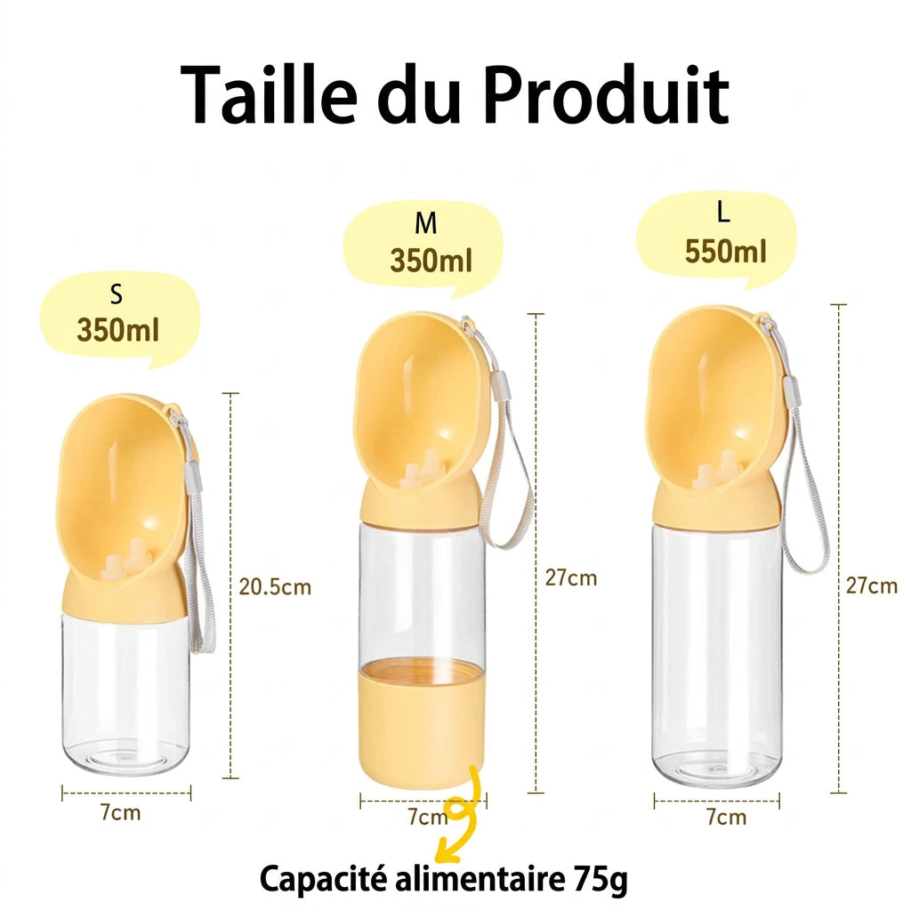 Gourde Croquettes – taille du produit
