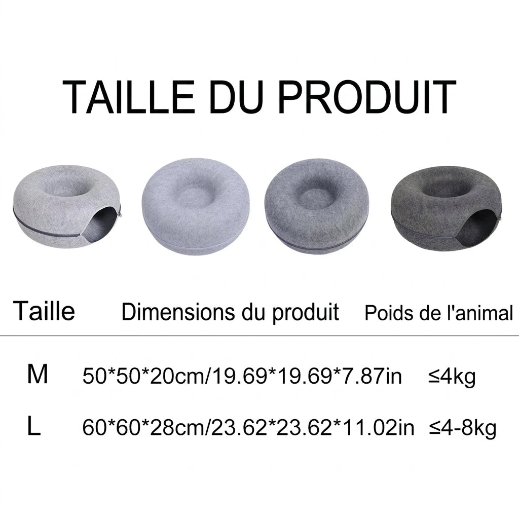 Donut tunnel dans un salon