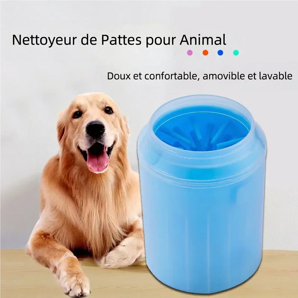 Nettoyeur de pattes doux, amovible et lavable