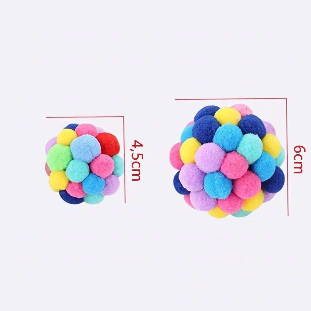 Pompons Grelot en deux tailles : 4,5 cm et 6 cm