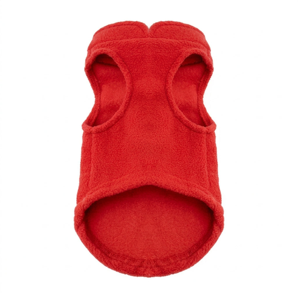 Gilet polaire vu de près
